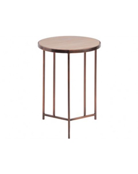 Alpine Sandstone And Metal Side Table
